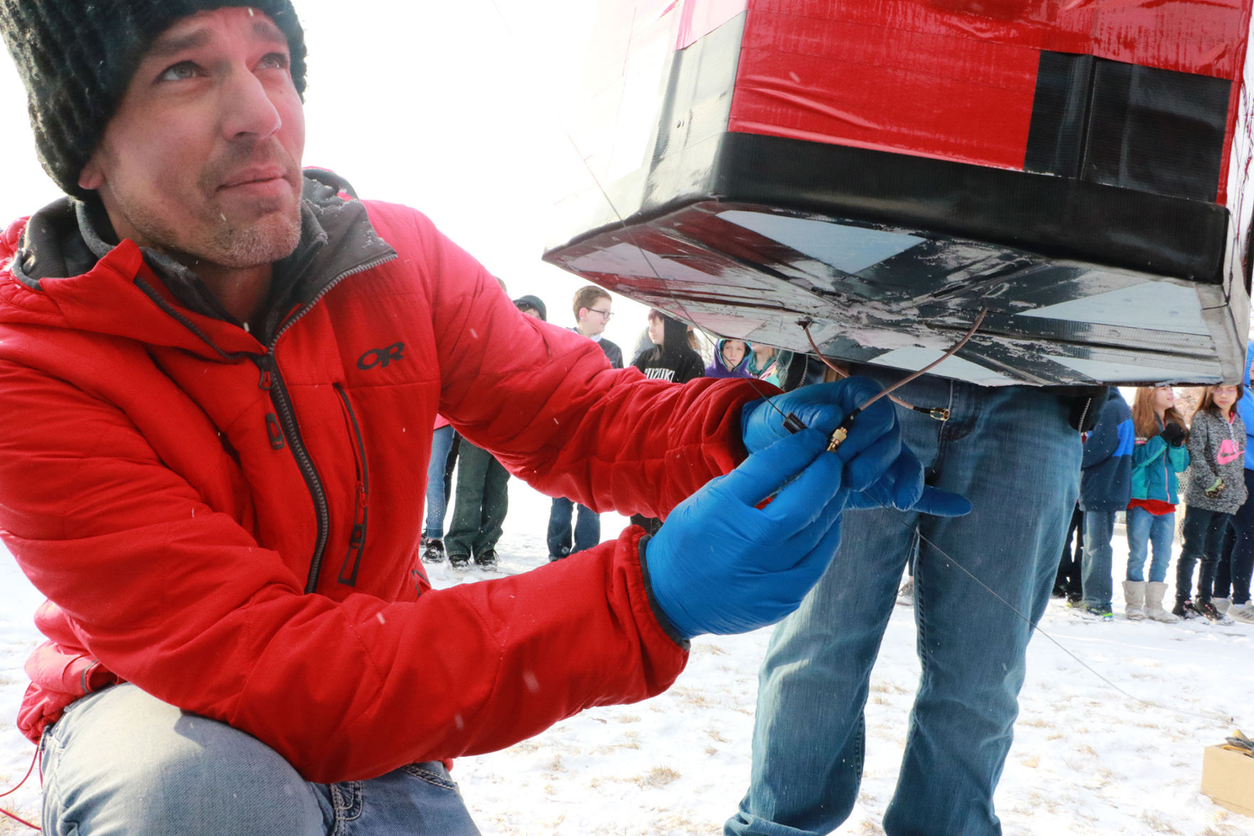 PHOTOS: Weather balloon launch at Lincoln Elementary